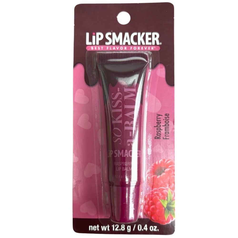 Lip Smacker So Kiss-A-Balm Raspberry Lip Balm Rare Limited Edition Collectible